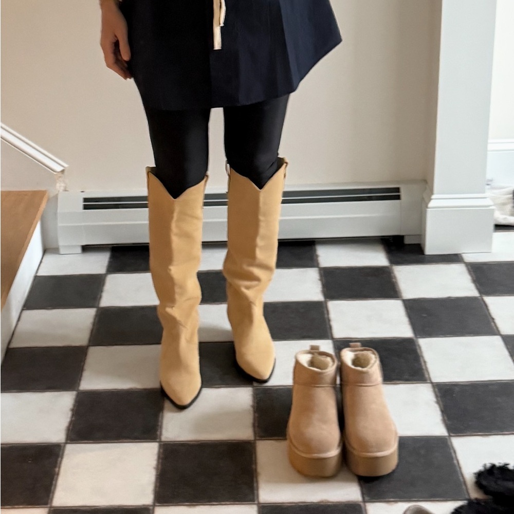 Isabel Marant Suede Western Boots in Beige size 40 brand new - Picture 9 of 9